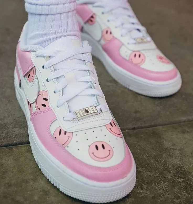 NEW*  Pre-Order * Custom Made Smiley Sneakers