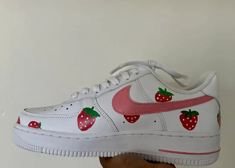 NEW*  Pre-Order * Custom Made Strawberry Sneakers