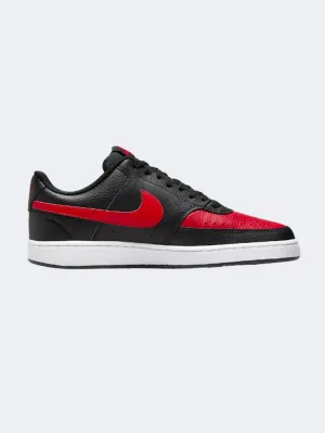 Nike Court Vision Low Men Lifestyle Shoes Black/Red