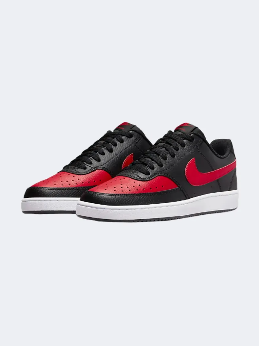 Nike Court Vision Low Men Lifestyle Shoes Black/Red