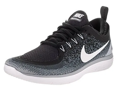 NIKE WOMEN'S FREE RN DISTANCE 2 BLACK/WHITE COOL GREY RUNNING SHOE SIZE 8