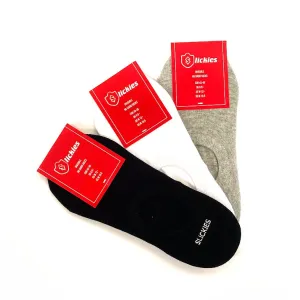 No Show Socks Men's and Women's Pack of 3 - Slickies