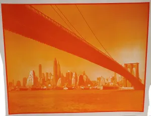 No Sleep Till Brooklyn #19 Light Orange Print by Tim Oliveira