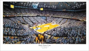 North Carolina Tar Heels "Heels Tame Cats" Dean Smith Center Game Night Poster