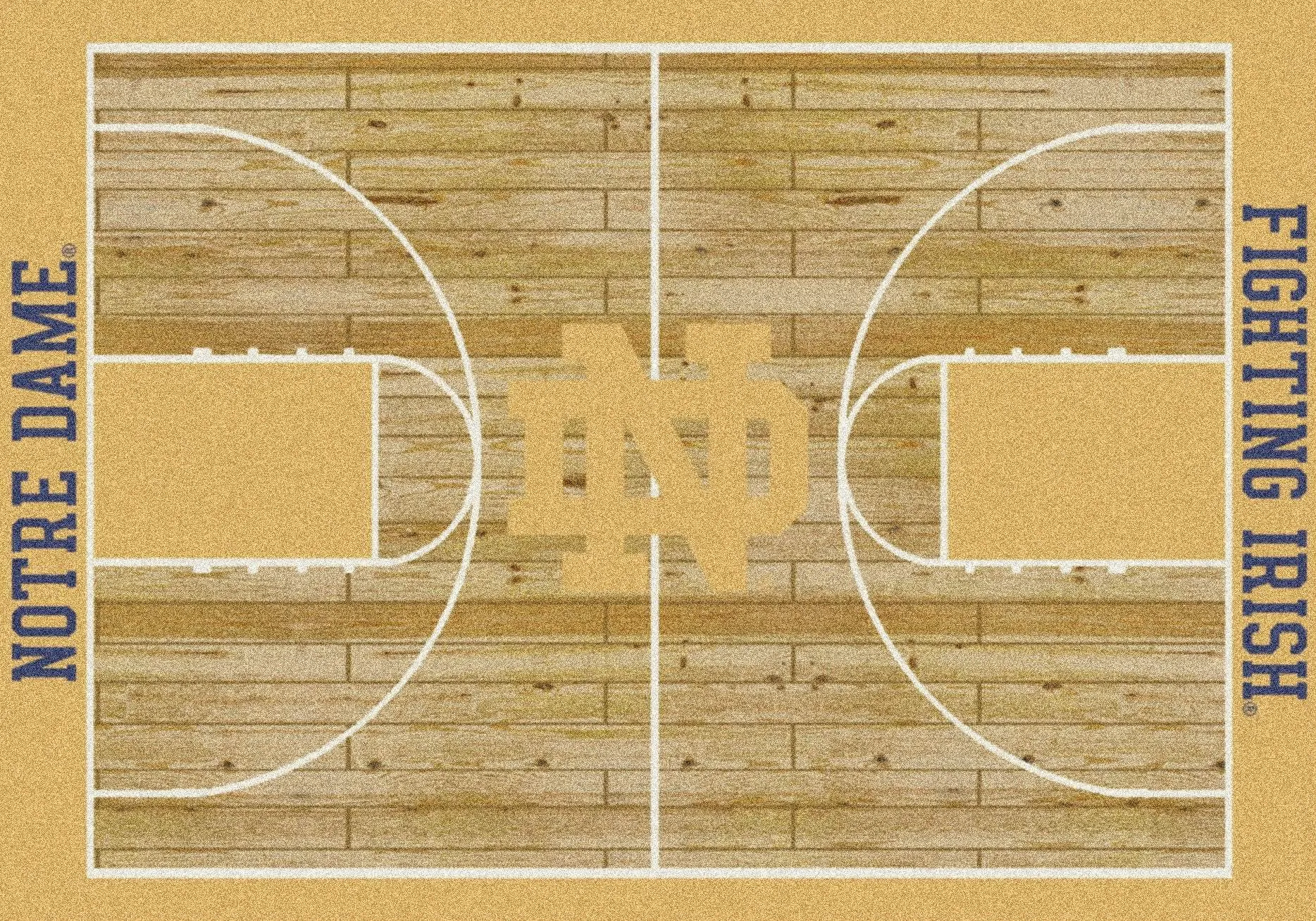 Notre Dame Fighting Irish Milliken Basketball Home Court Novelty Area Rug