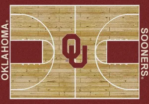 Oklahoma Sooners Milliken Basketball Home Court Novelty Area Rug