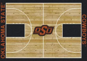 Oklahoma State Cowboys Milliken Basketball Home Court Novelty Area Rug