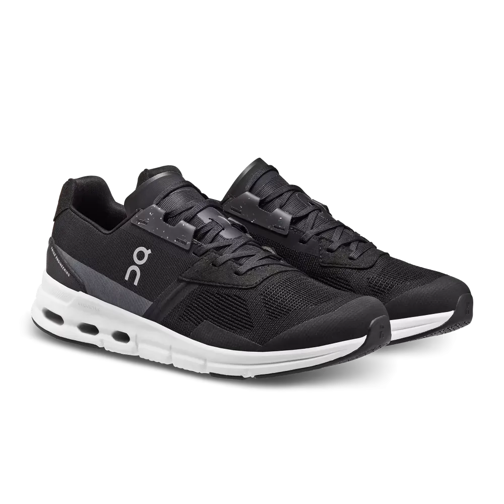 On Running Men's Cloudrift Shoes - Black / White