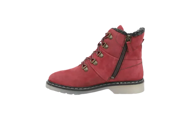 Original Woodland Women's Leather Boots (#3133118_Port Red)