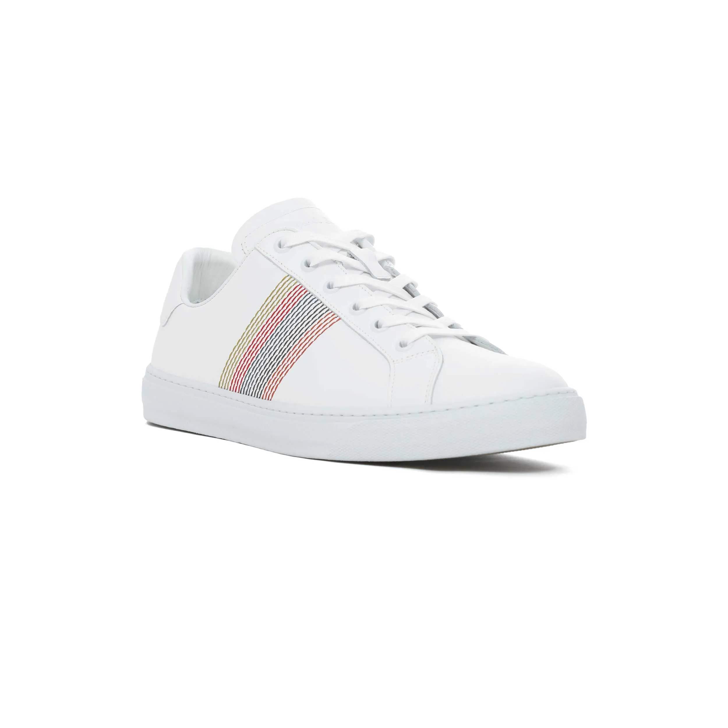 Paul Smith Embroidered Stripes Trainer in White