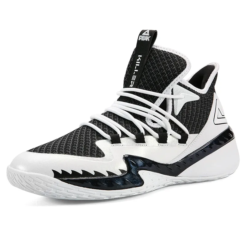 PEAK Men's Basketball Shoes - White/Black DA920231