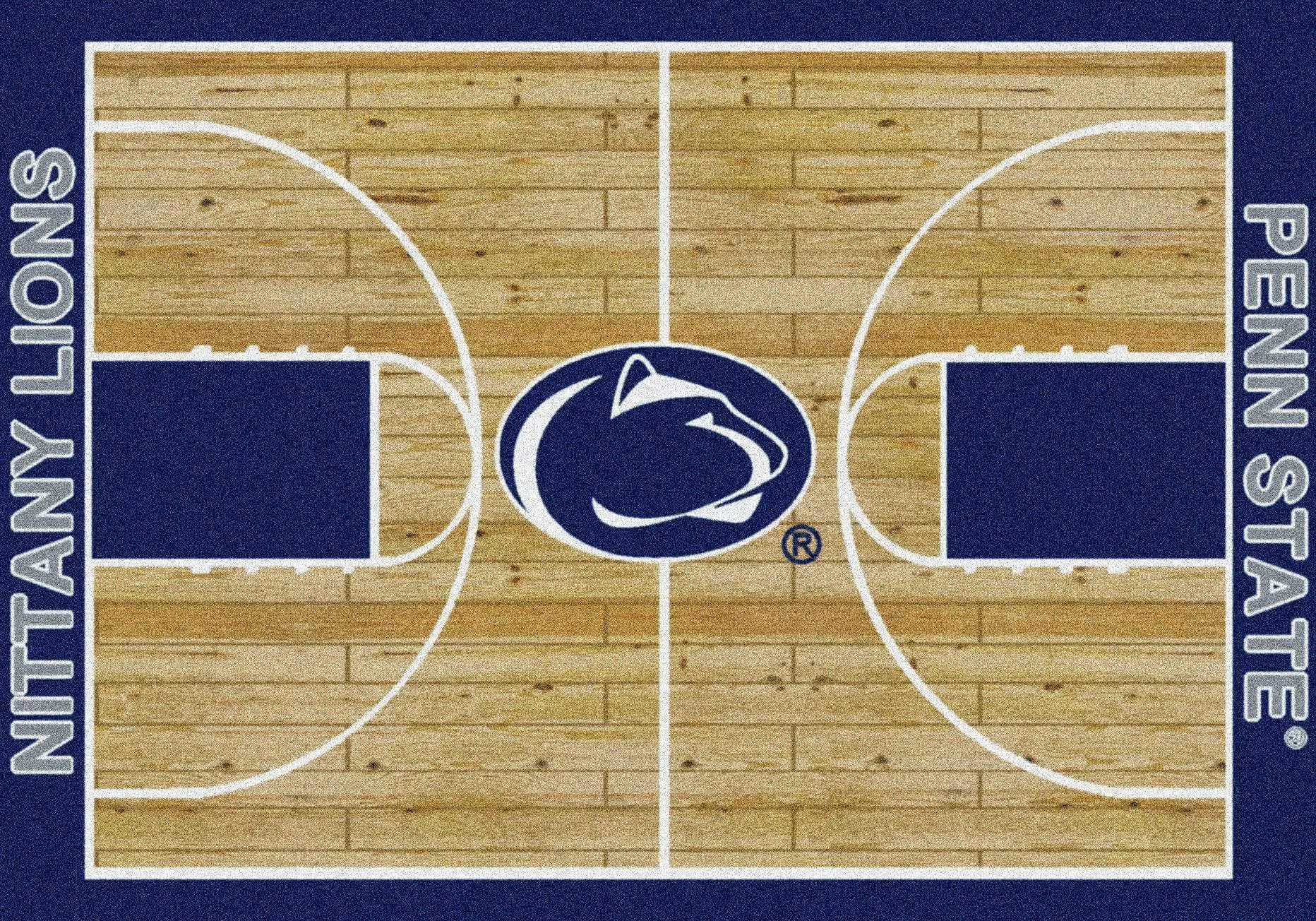 Penn State Nittany Lions Milliken Basketball Home Court Novelty Area Rug