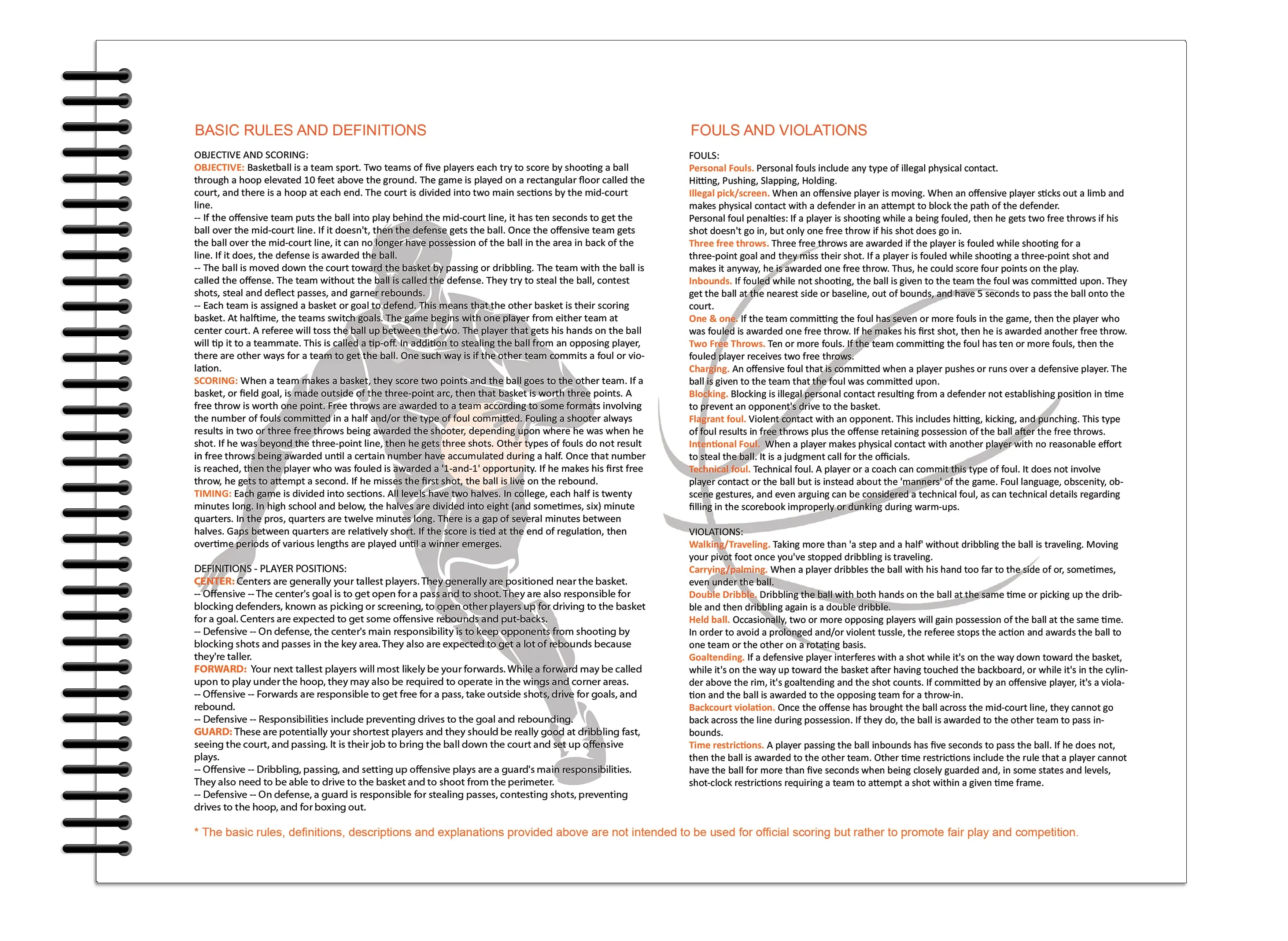 Perfect Strike Basketball Scorebook with Rules and Scoring Instructions : Side-by-Side. Heavy Duty. Youth and Adult Basketball. LS-15P