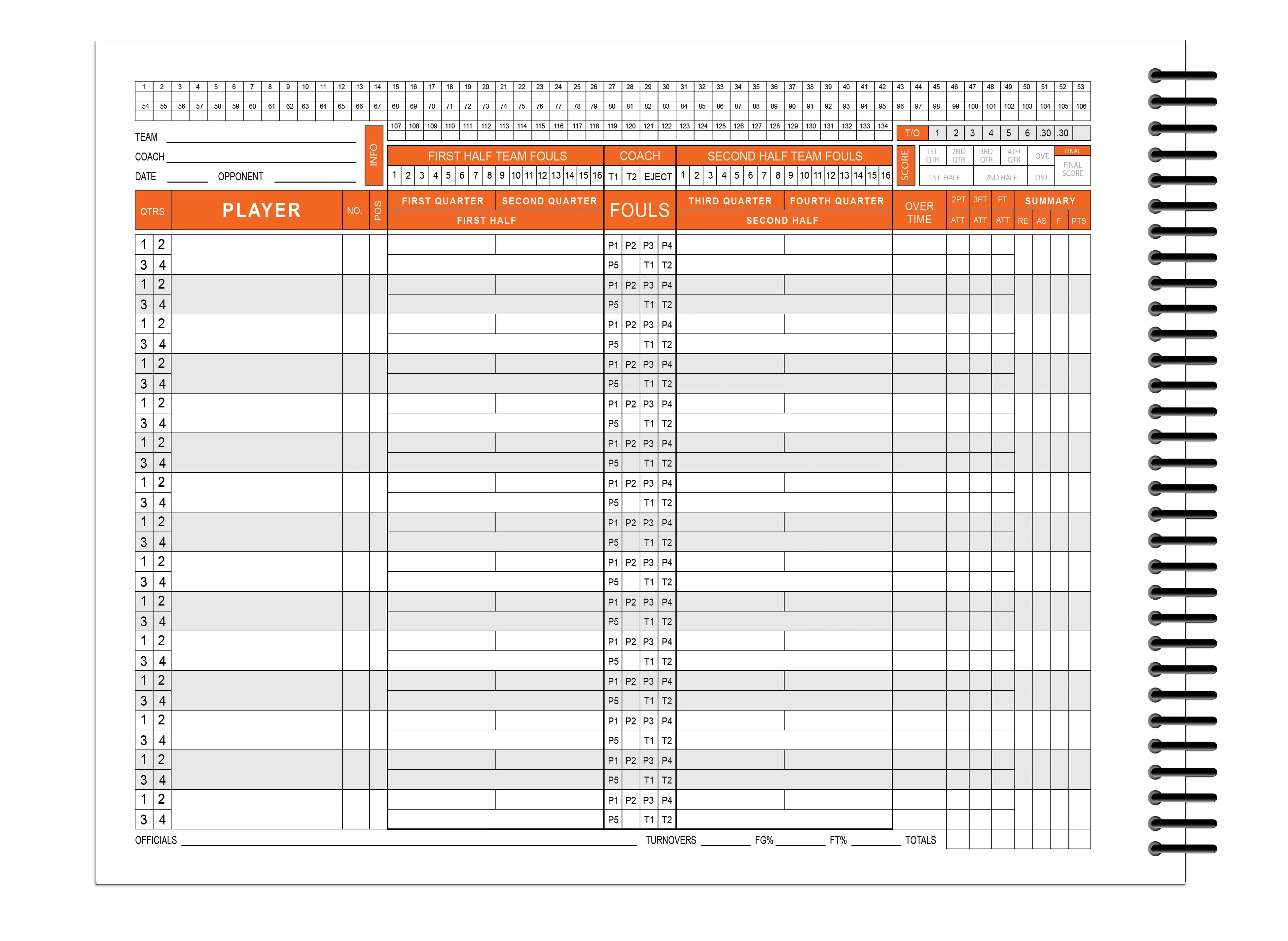 Perfect Strike Basketball Scorebook with Rules and Scoring Instructions : Side-by-Side. Heavy Duty. Youth and Adult Basketball. LS-15P