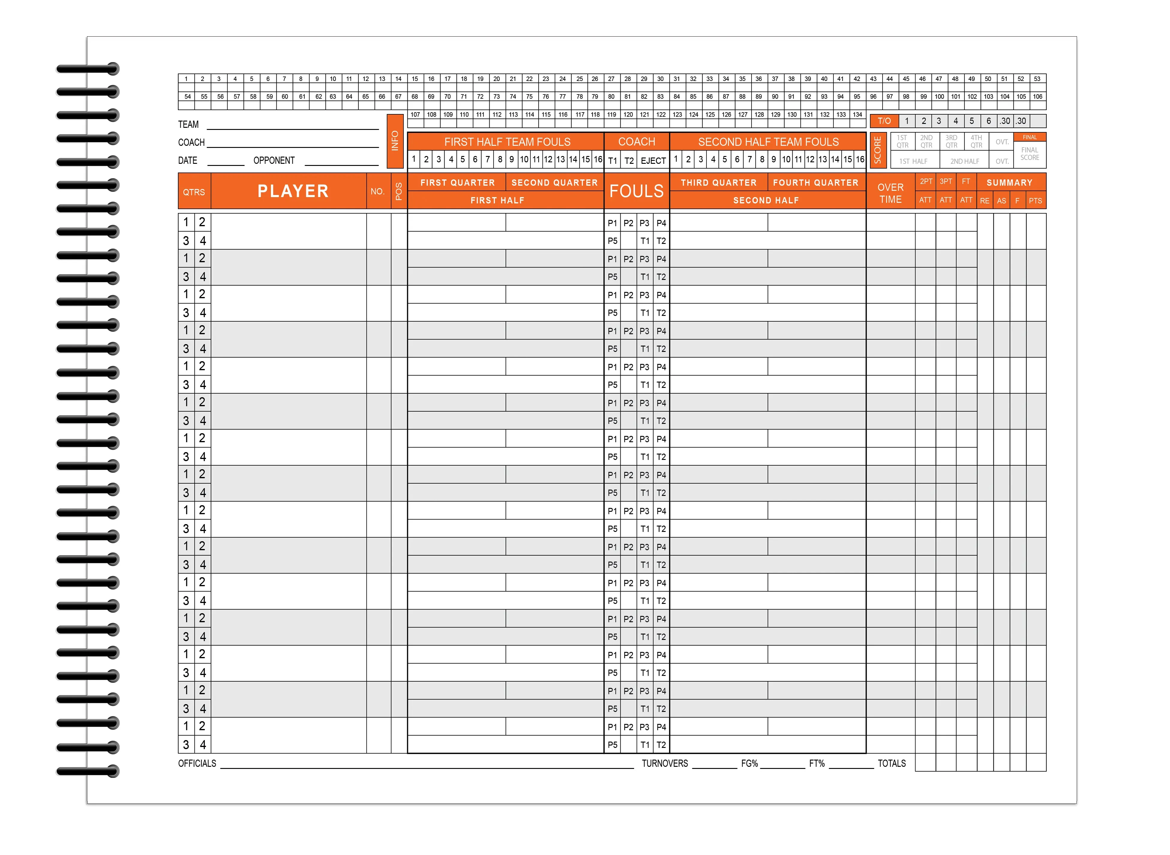 Perfect Strike Basketball Scorebook with Rules and Scoring Instructions : Side-by-Side. Heavy Duty. Youth and Adult Basketball. LS-15P