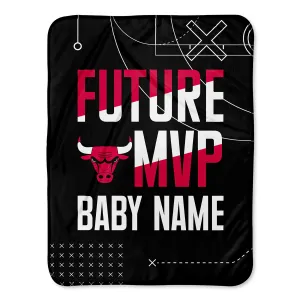 Personalized Chicago Bulls MVP Baby Pixel Fleece Blanket