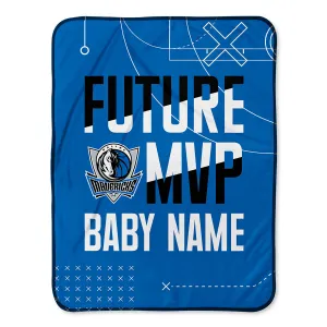 Personalized Dallas Mavericks MVP Baby Pixel Fleece Blanket