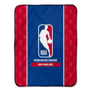 Personalized NBA Icon Baby Pixel Fleece Blanket