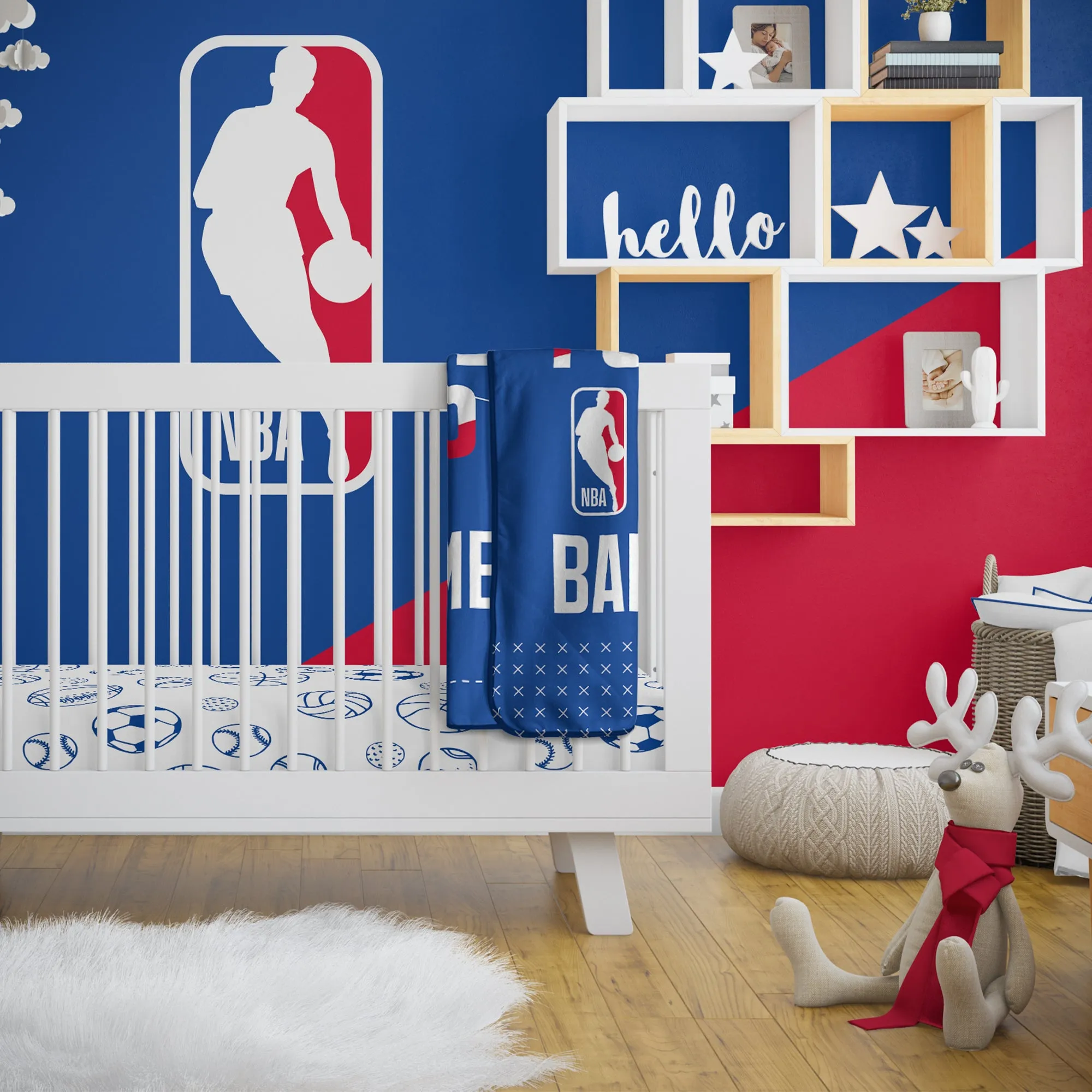 Personalized NBA MVP Baby Pixel Fleece Blanket