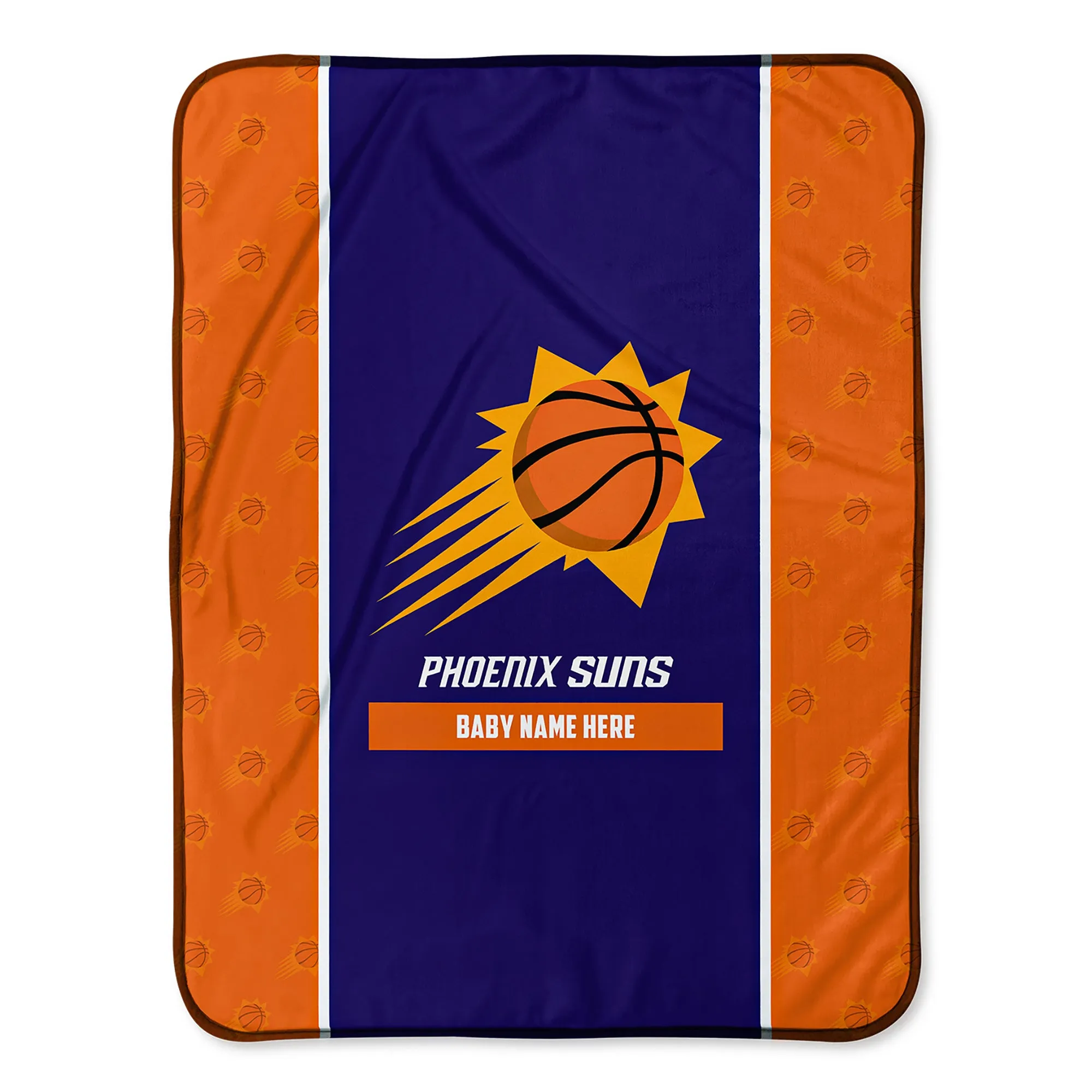 Personalized Phoenix Suns Icon Baby Pixel Fleece Blanket