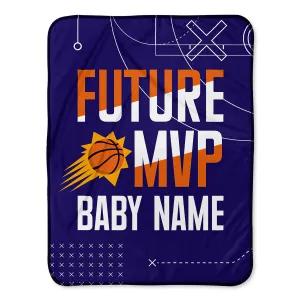 Personalized Phoenix Suns MVP Baby Pixel Fleece Blanket