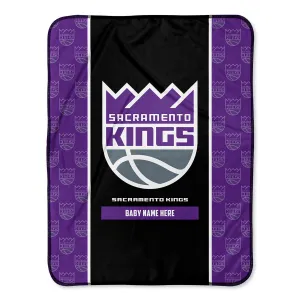 Personalized Sacramento Kings Icon Baby Pixel Fleece Blanket