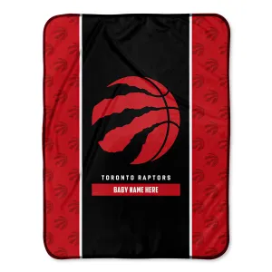 Personalized Toronto Raptors Icon Baby Pixel Fleece Blanket