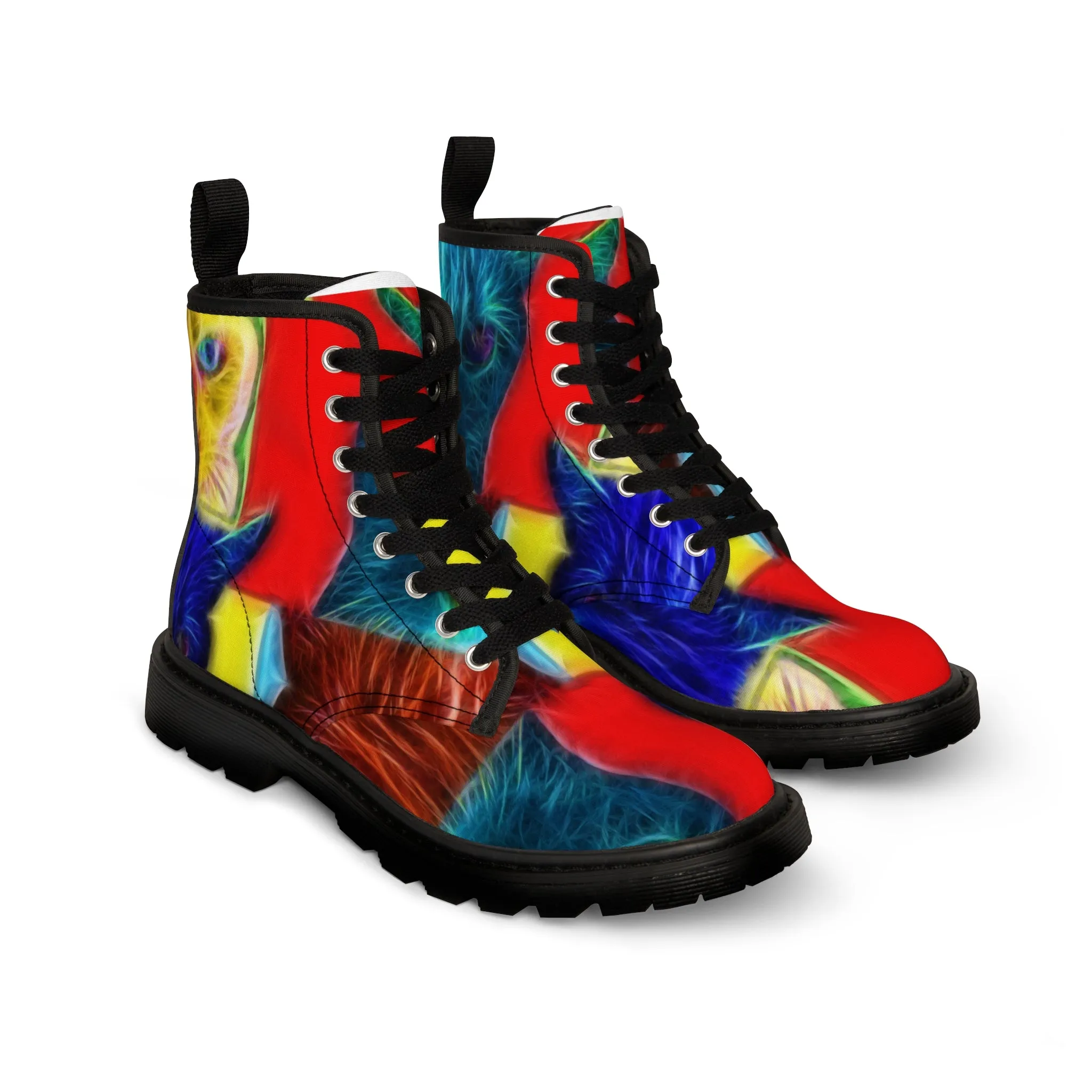 Pop Cats - Inovax Woman's Canvas Boots