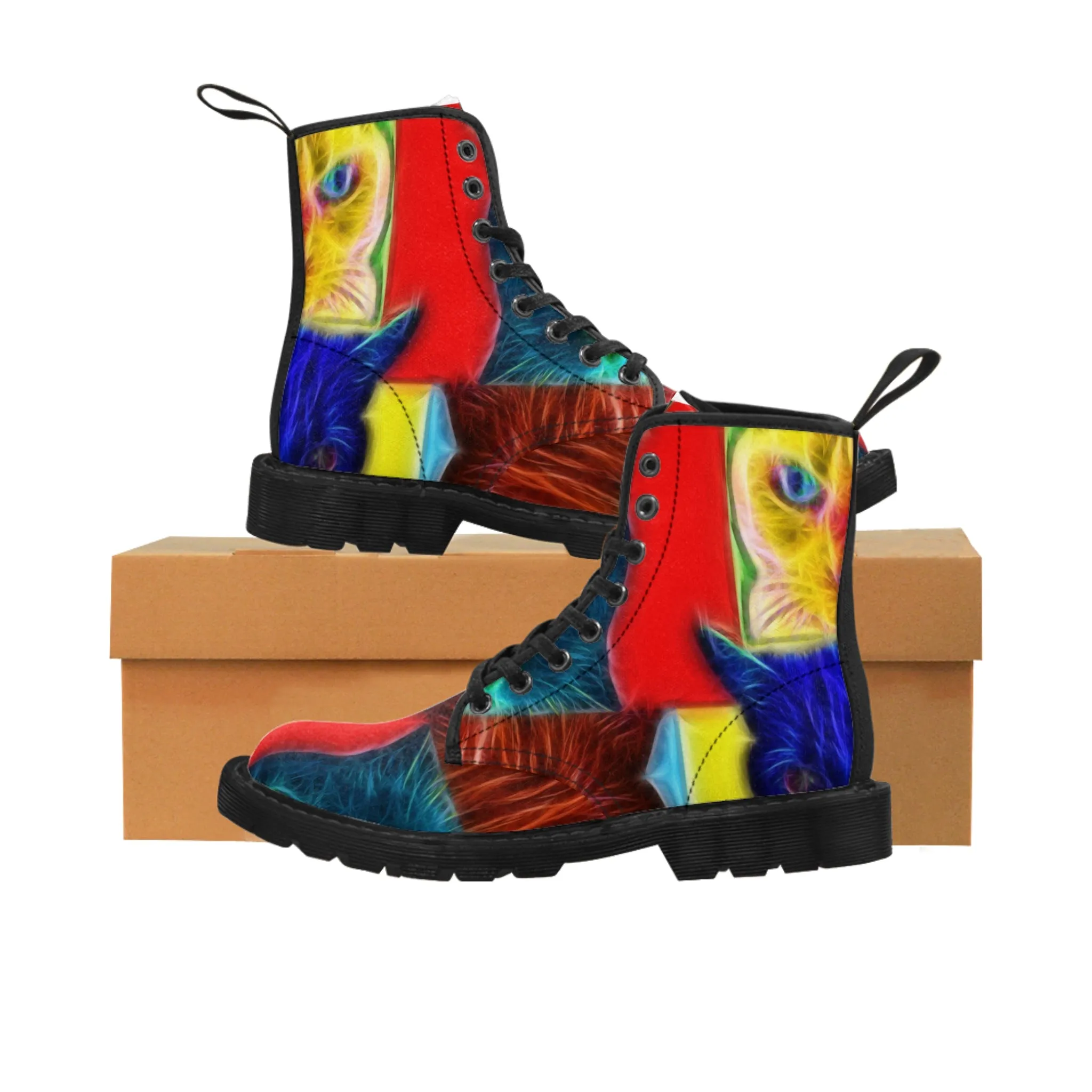 Pop Cats - Inovax Woman's Canvas Boots