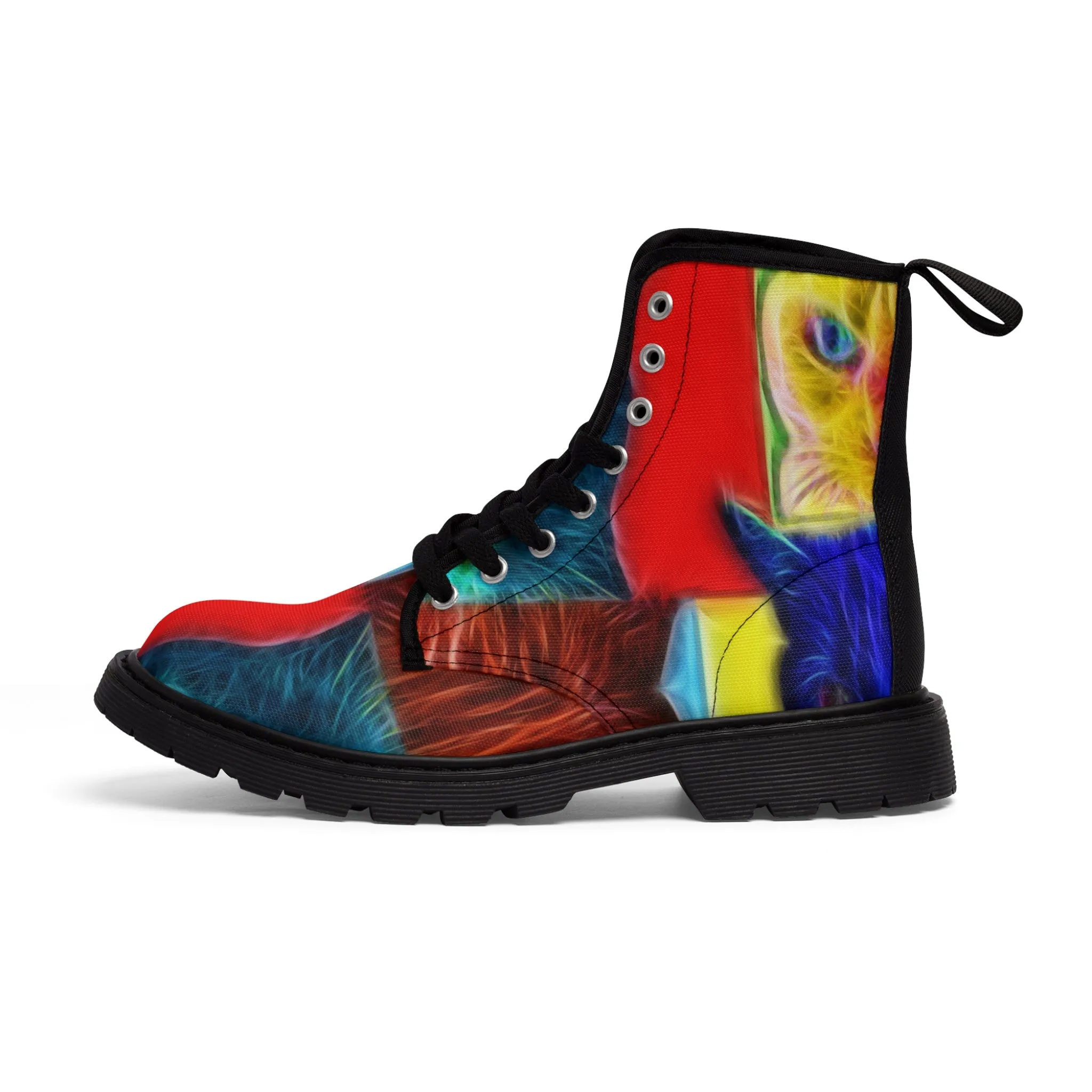 Pop Cats - Inovax Woman's Canvas Boots