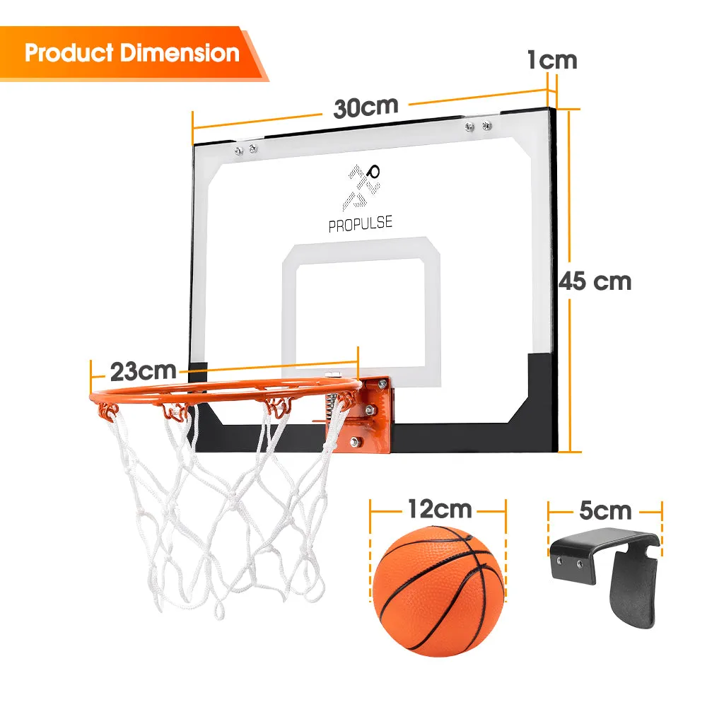 ProPulse Mini Basketball Hoop Door Wall Mounted Kids Sport Backboard Indoor