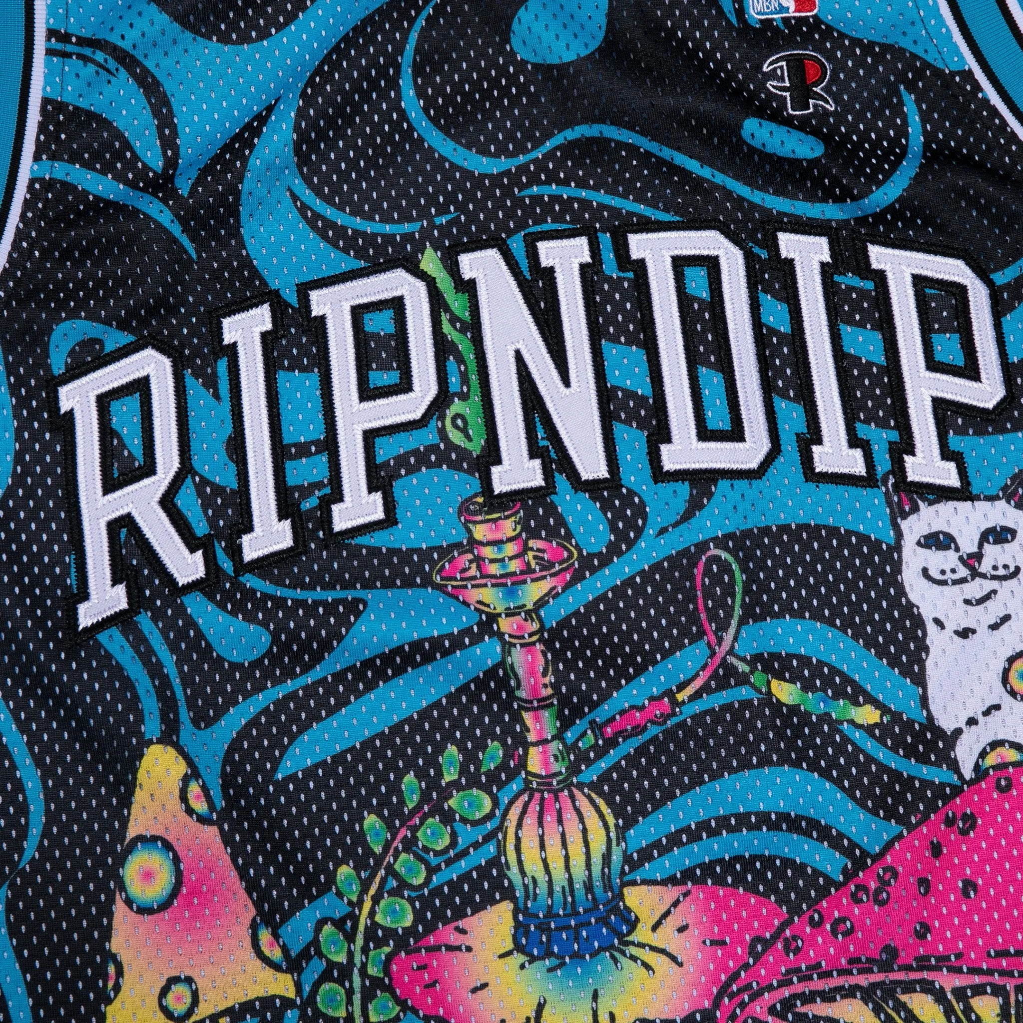 Psychedelic Basketball Jersey (Black / Blue)