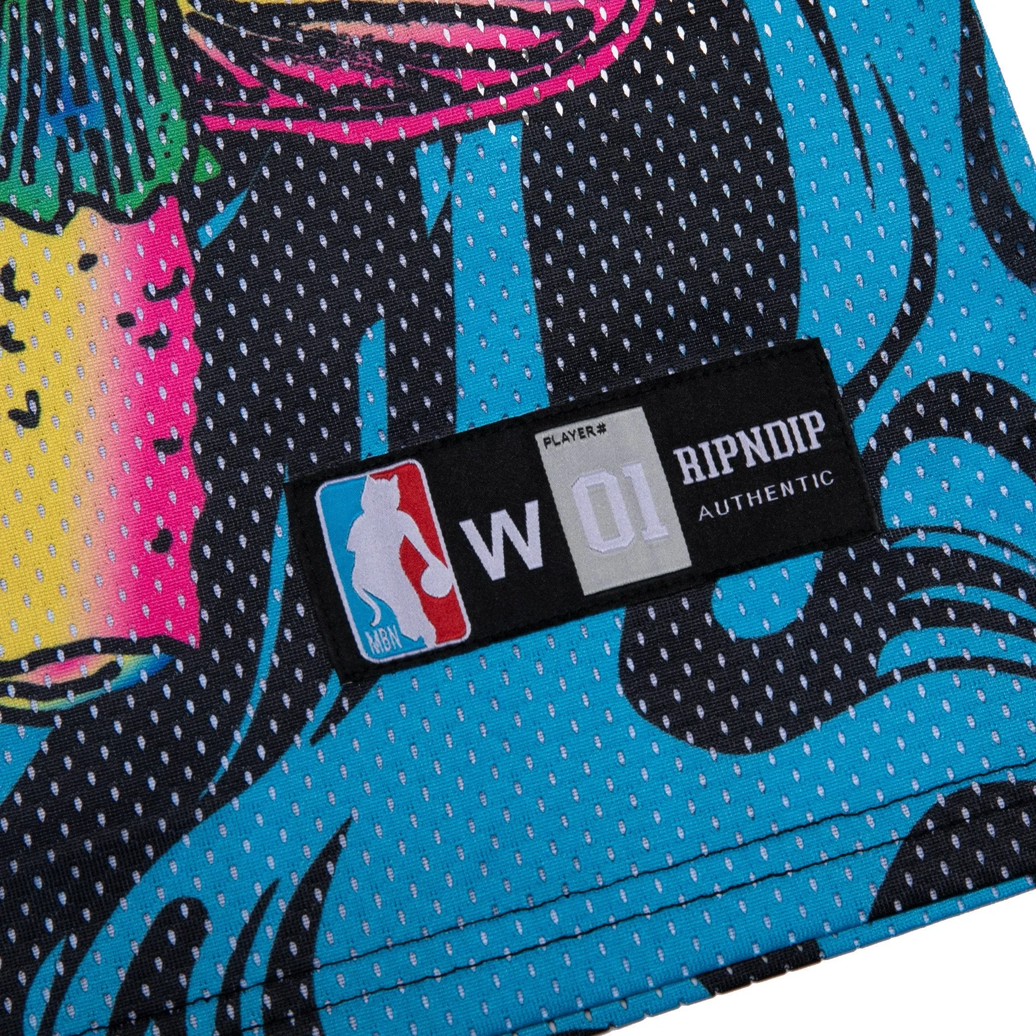 Psychedelic Basketball Jersey (Black / Blue)