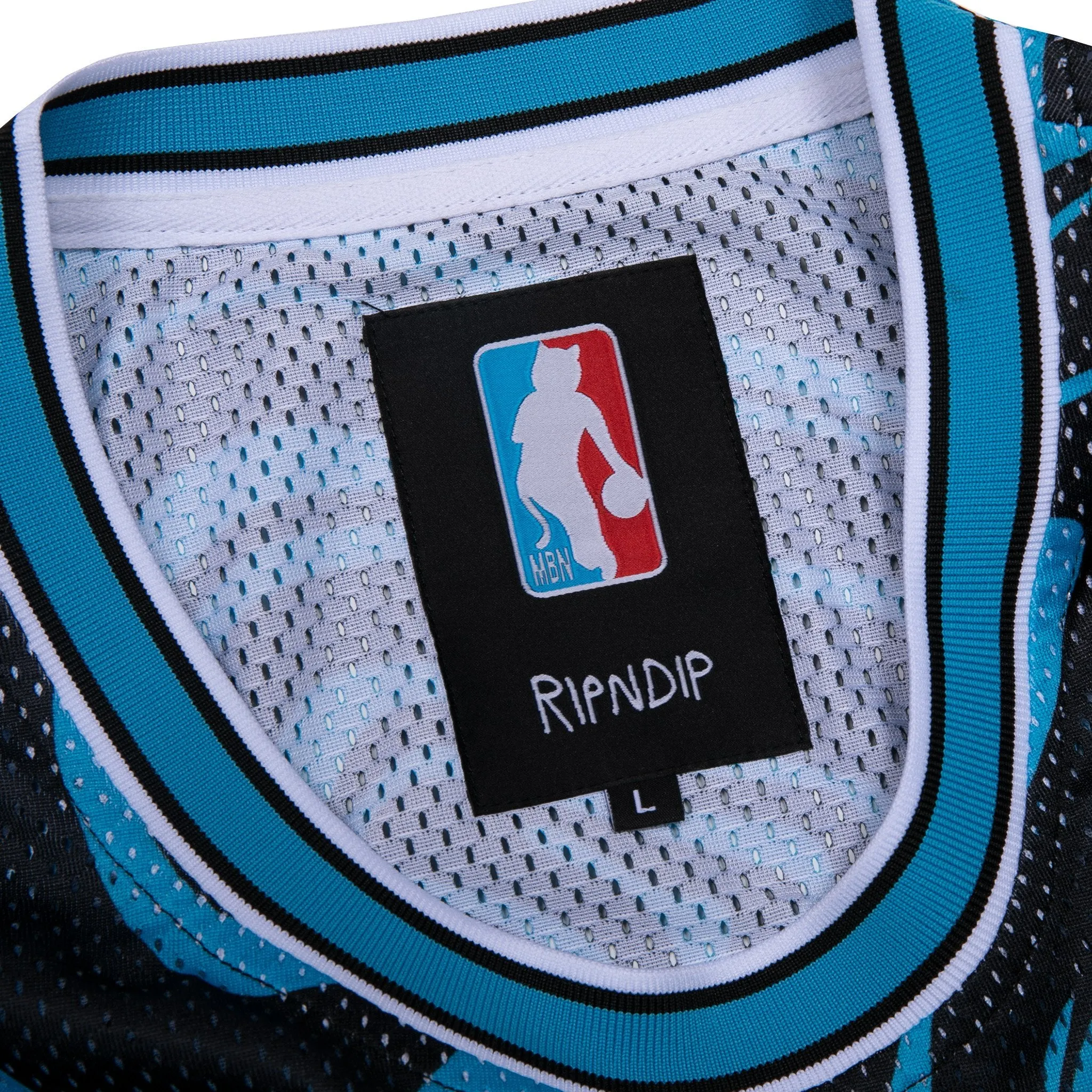 Psychedelic Basketball Jersey (Black / Blue)