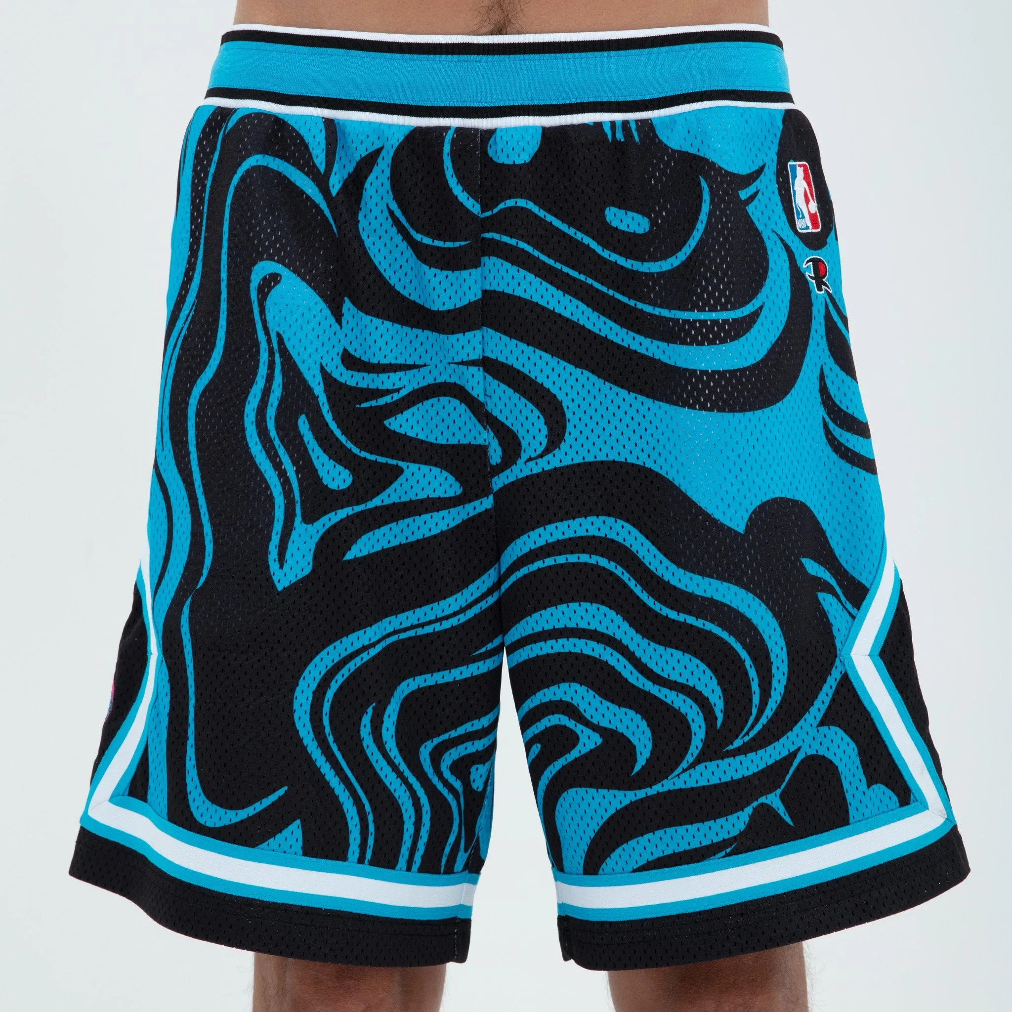 Psychedelic Basketball Shorts (Black / Blue)