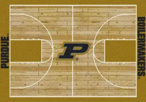 Purdue Boilermakers Milliken Basketball Home Court Novelty Area Rug