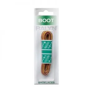 Ralyn taxlon boot laces, 6 blister pack box