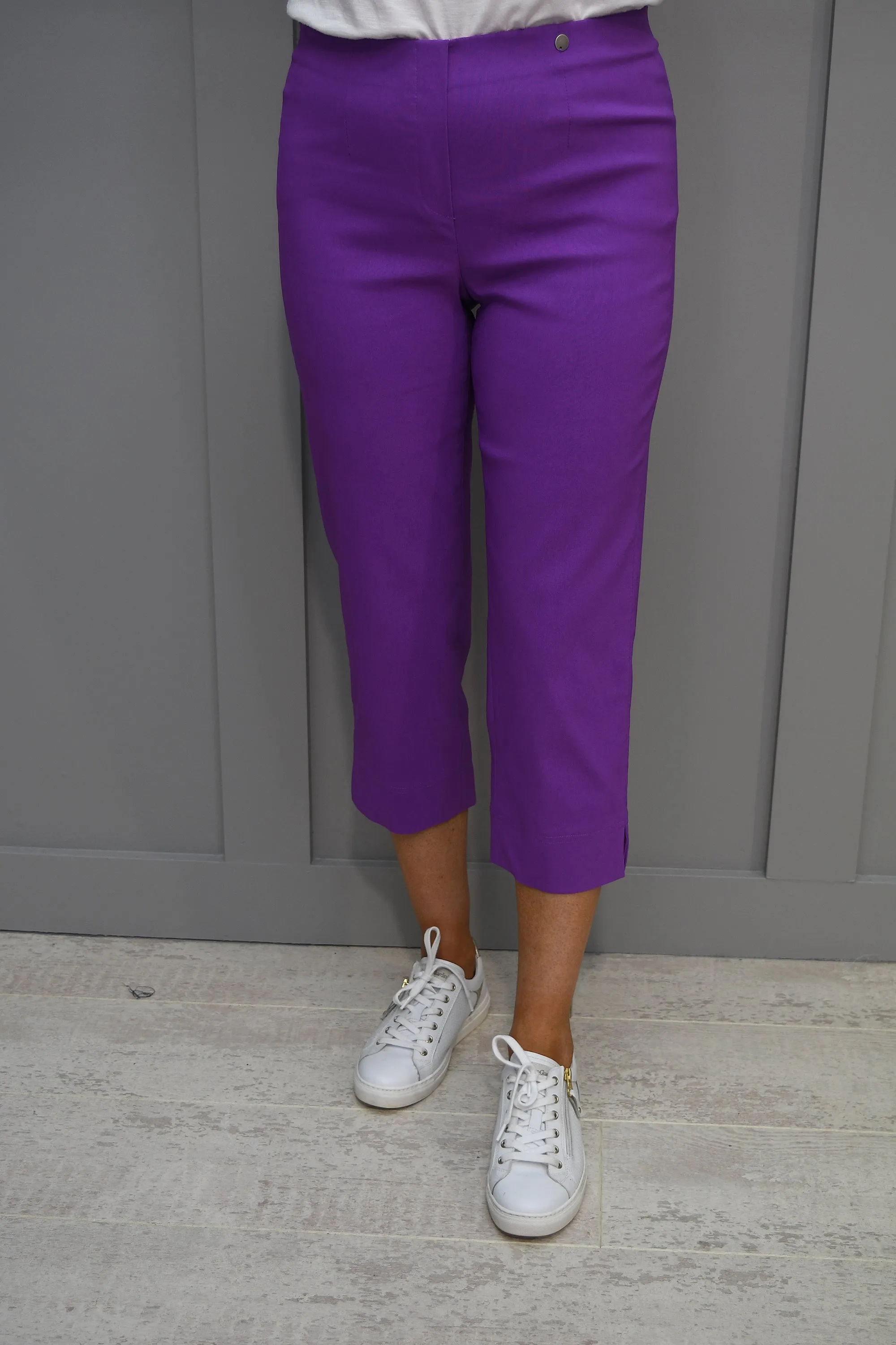 Robell Marie Purple Cropped Trousers - 51576 5499 51