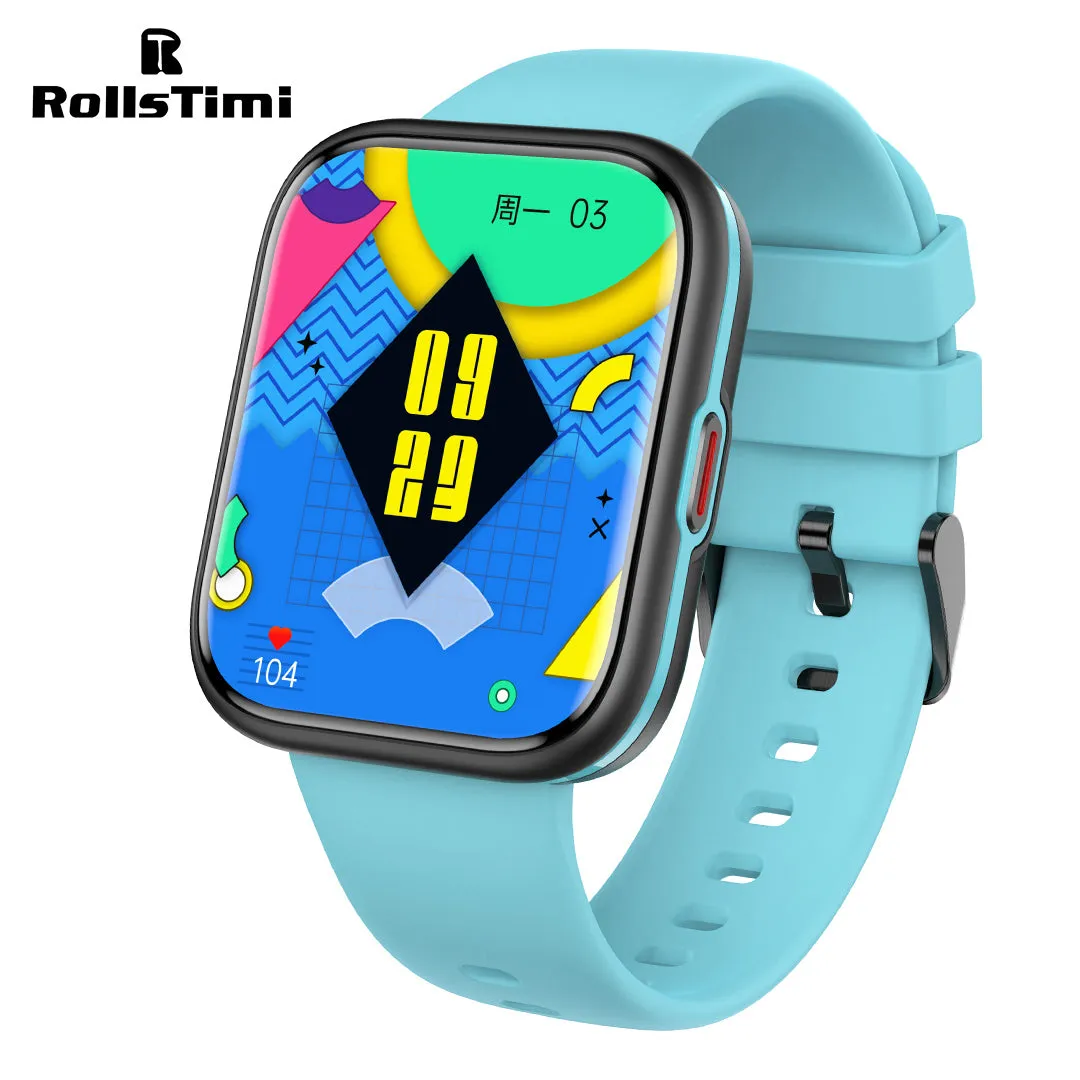 RollsTimi RT03 Casual Smartwatches Sports Fitness Tracker Waterproof Smart Watch for Men Women, Heart Rate Blood Pressure Monitor, Bluetooth Calls