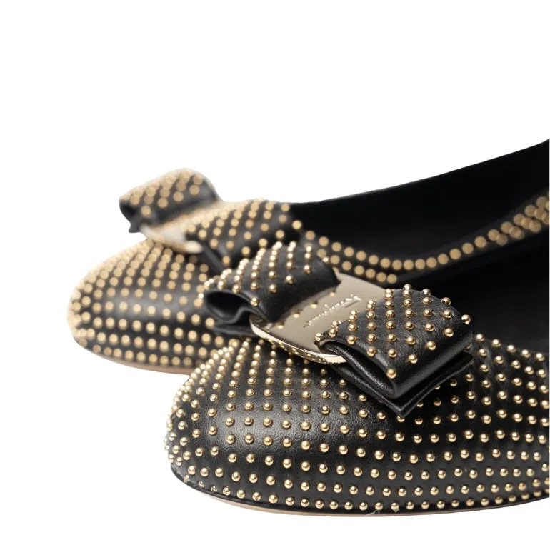 Salvatore Ferragamo Varina Studded Ballet Flats