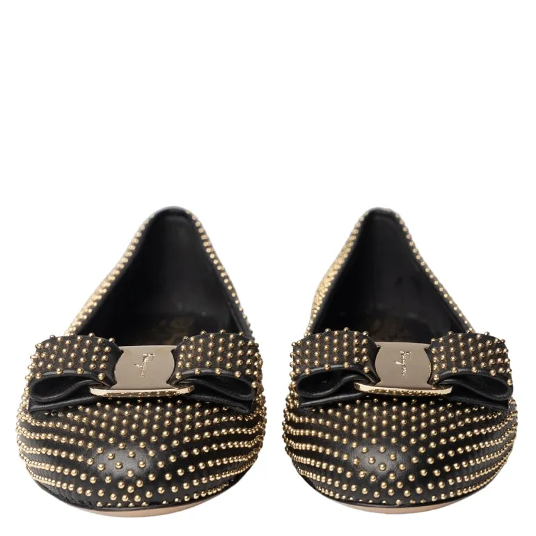 Salvatore Ferragamo Varina Studded Ballet Flats