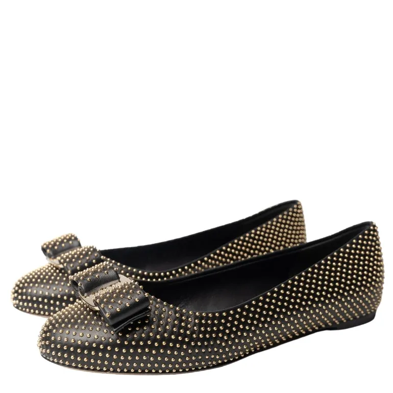 Salvatore Ferragamo Varina Studded Ballet Flats