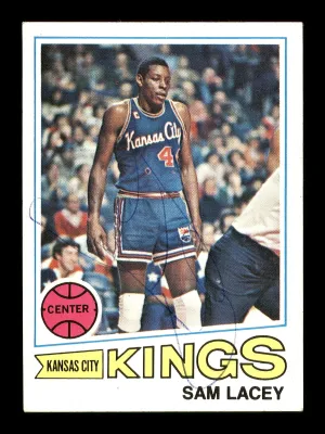 Sam Lacey Autographed 1977-78 Topps Card #49 Kansas City Kings SKU #167278