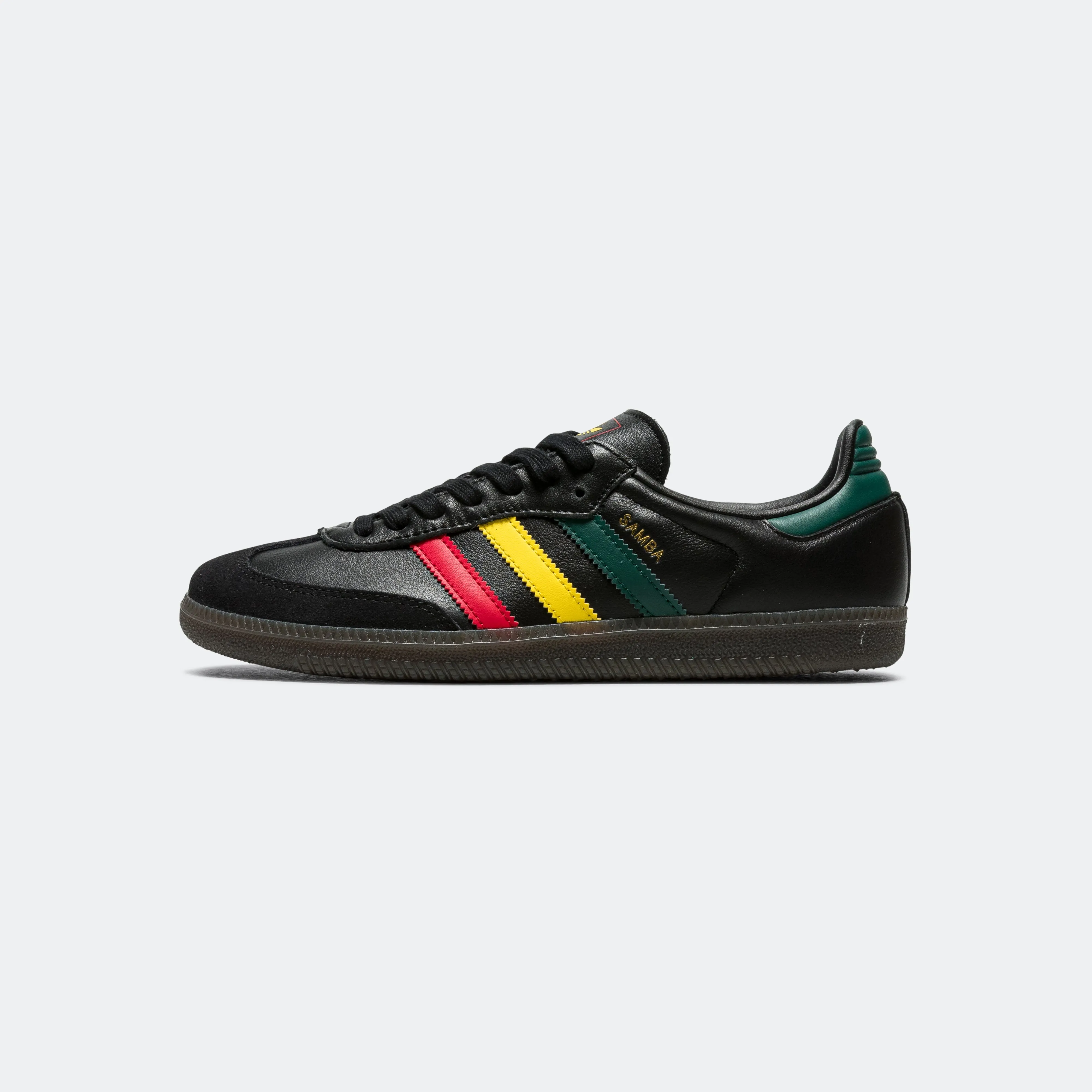 Samba OG 'Reggae' - Black/Yellow-Collegiate Green