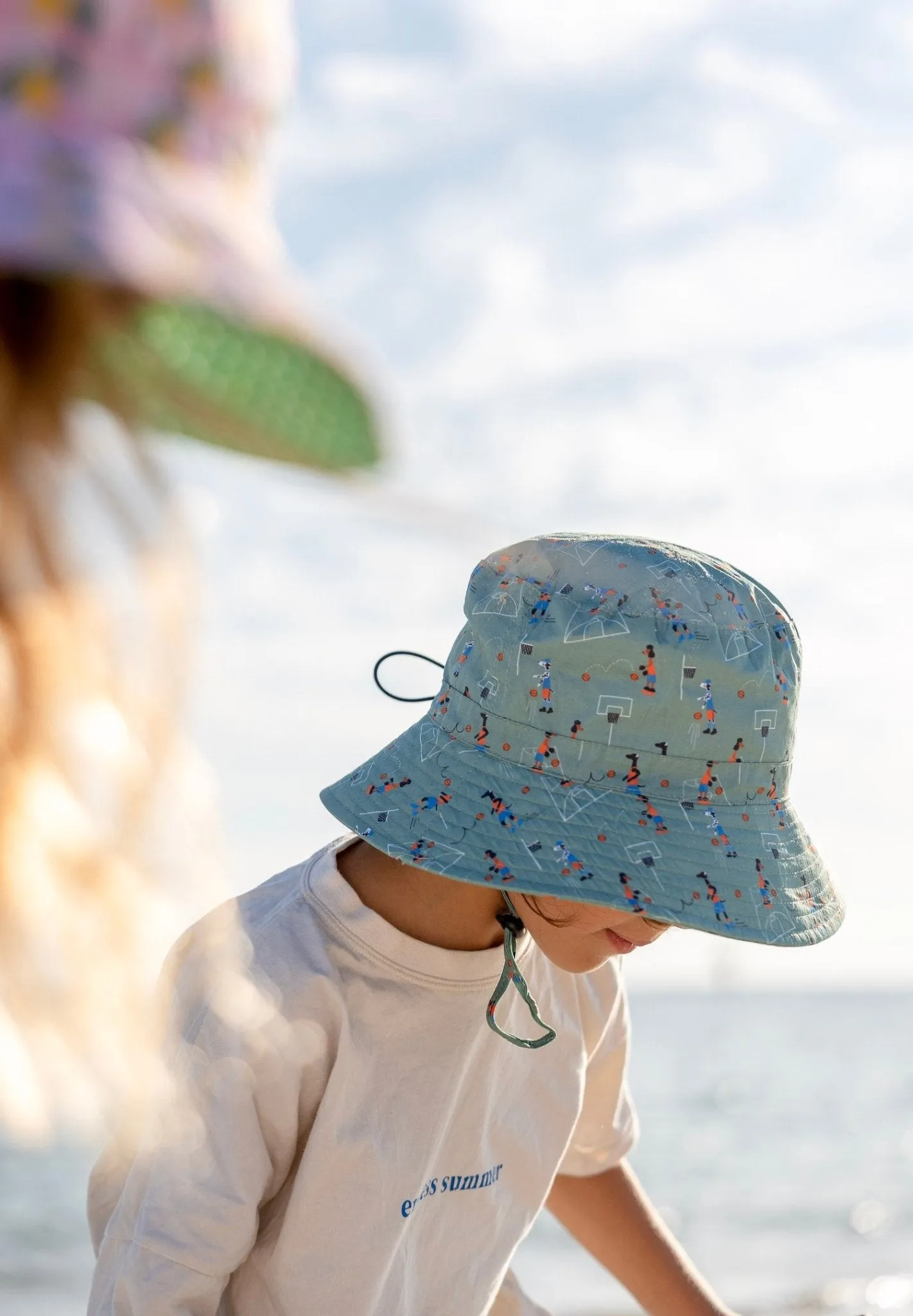 Shooting Hoops Wide Brim Bucket Hat