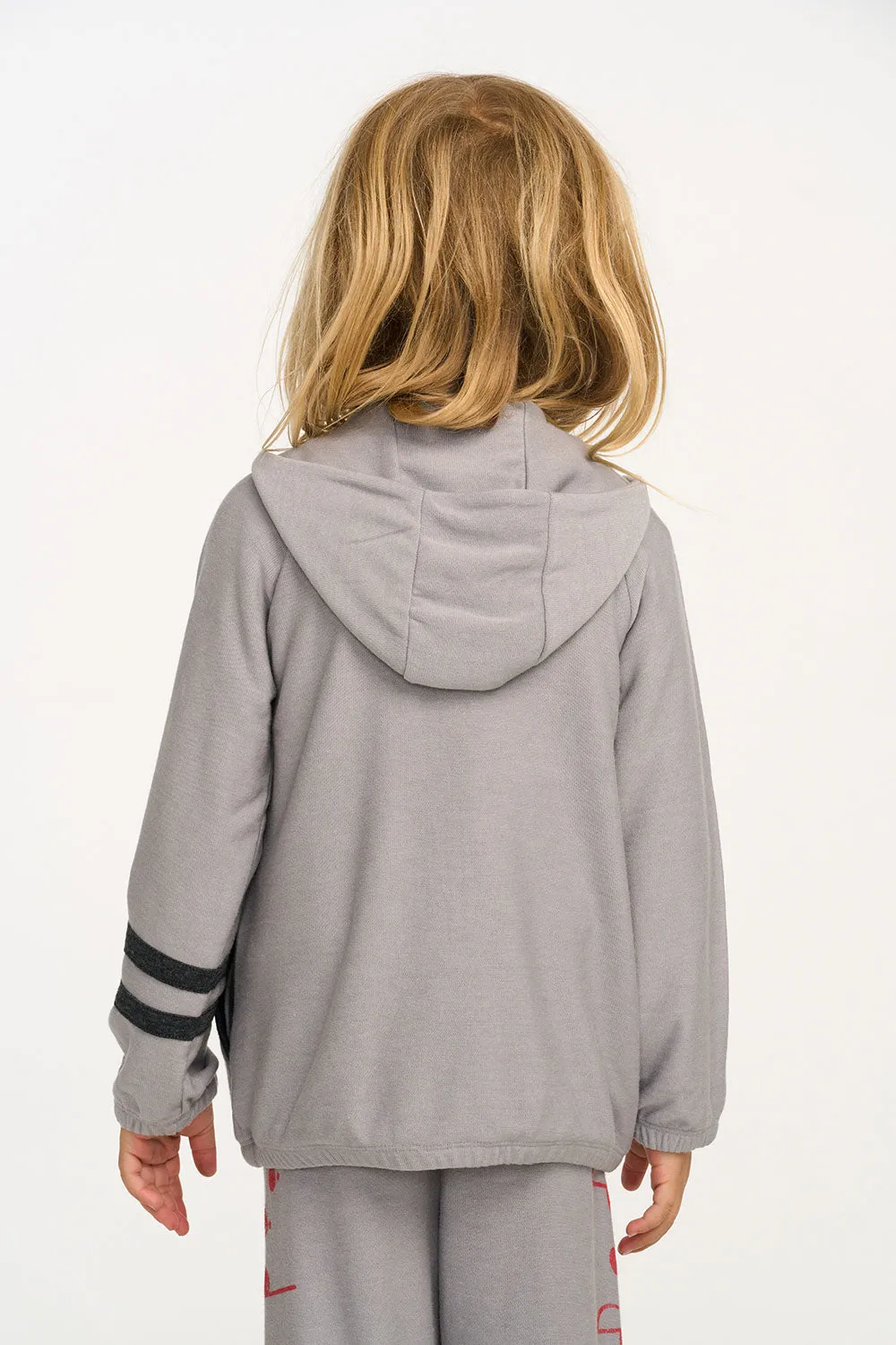 Silver Gray Zip Up Hoodie