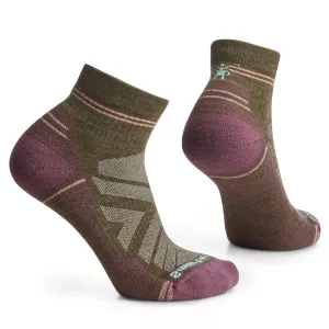 SMARTWOOL HIKE LIGHT ANKLE SOCKS MILITARY OLIVE - WOMENS