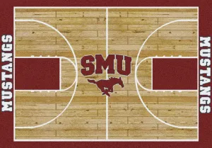 SMU Mustangs Milliken Basketball Home Court Novelty Area Rug