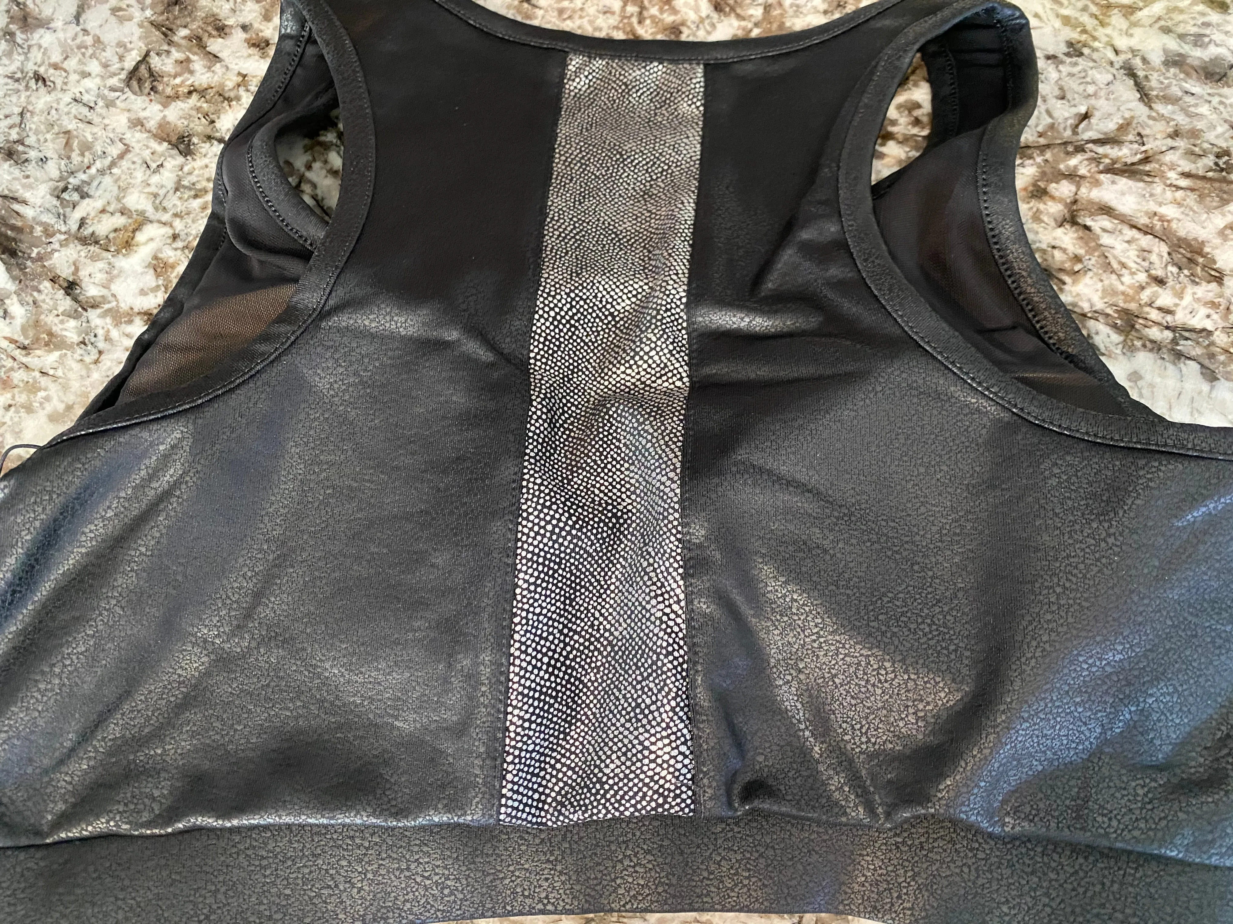 Snakeskin sports bra