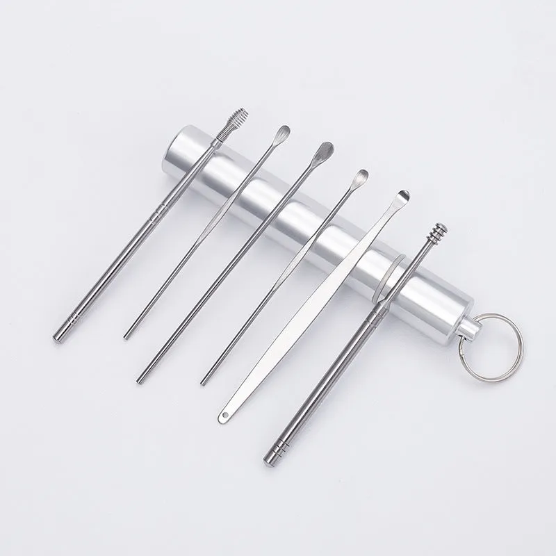 Stainless Steel Spiral Ear Cleaners  Pack of 6